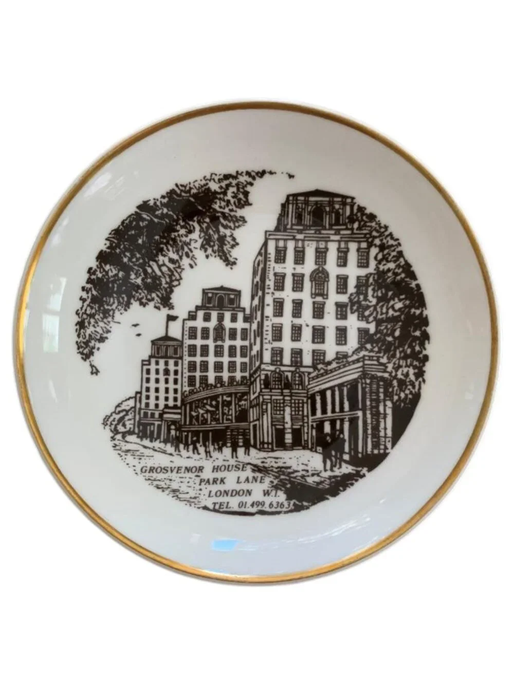 Vintage Wedgwood Trinket Dish London Grosvenor House Hotel